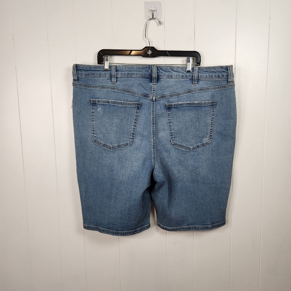 Penningtons Bermuda Jean Shorts Denim High Rise Size 22 New NWT Stretch Light - Picture 4 of 11